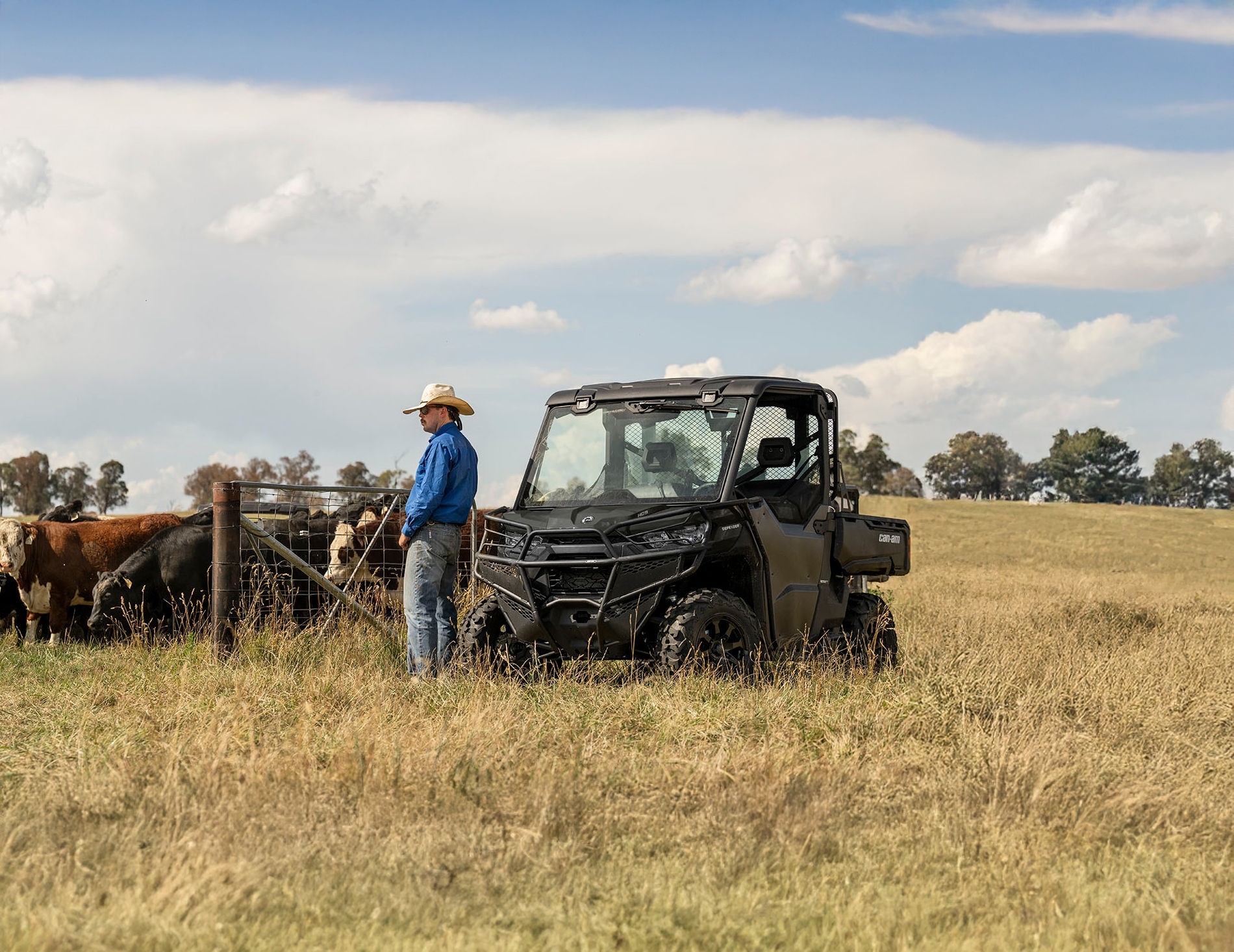 Quad bike on farm